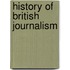 History of British Journalism