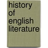 History of English Literature door Anonymous Anonymous