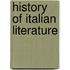 History of Italian Literature