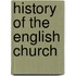 History of the English Church