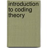 Introduction To Coding Theory door Laurie Kelly