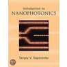 Introduction To Nanophotonics door Sergey V. Gaponenko