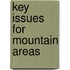 Key Issues for Mountain Areas