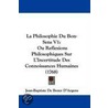 La Philosophie Du Bon-Sens V1 by Jean-Baptiste De Boyer D'Argens