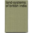 Land-Systems of British India