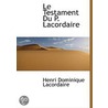 Le Testament Du P. Lacordaire door Onbekend
