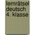 Lernrätsel Deutsch 4. Klasse