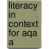 Literacy In Context For Aqa A door Joseph O''Conner