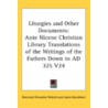 Liturgies And Other Documents by Unknown
