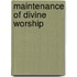 Maintenance of Divine Worship