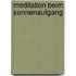 Meditation beim Sonnenaufgang