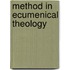 Method In Ecumenical Theology