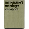 Millionaire's Marriage Demand door Sandra Field