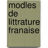 Modles de Littrature Franaise door Chapsal