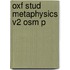 Oxf Stud Metaphysics V2 Osm P