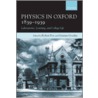 Physics In Oxford 1839-1939 C door Charles Fox