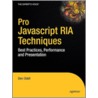 Pro Javascript Ria Techniques door D. Odell