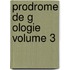 Prodrome De G Ologie Volume 3