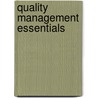 Quality Management Essentials by David Hoyle
