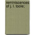 Reminiscences Of J. L. Toole;