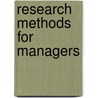 Research Methods For Managers door Phil Johnson