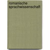 Romanische Sprachwissenschaft by Zauner