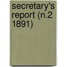 Secretary's Report (N.2 1891) by Harvard University Class of 1891