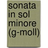 Sonata in sol minore (g-Moll) door Onbekend