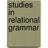 Studies In Relational Grammar