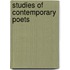 Studies Of Contemporary Poets
