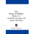 The Reign of William Rufus V1