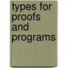 Types for Proofs and Programs by Eduardo Gimenez