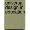 Universal Design In Education door Frank G. Bowe