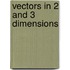 Vectors In 2 And 3 Dimensions