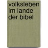 Volksleben Im Lande Der Bibel door Leonhard Bauer