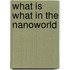 What Is What In The Nanoworld