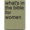 What's in the Bible for Women door Larry Richards