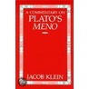A Commentary On Plato's  Meno door Jacob Klein