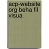 Acp-Website Org Beha Fil Visua door Onbekend