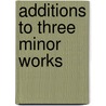 Additions to Three Minor Works by Joseph Mendham