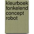 Kleurboek fonkelend concept  Robot