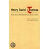 Aus den Tagebüchern 1837-1861 by Henry David Thoreau