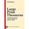 Chambers Large Print Thesaurus door Onbekend