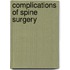 Complications of Spine Surgery