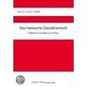 Das hessische Disziplinarrecht by Hubertus Conrad