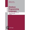 Database Programming Languages door Onbekend