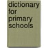 Dictionary For Primary Schools