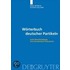 Dictionary of German Particles