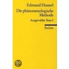 Die phänomenologische Methode door Edmund Husserl