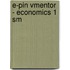 E-Pin Vmentor - Economics 1 Sm